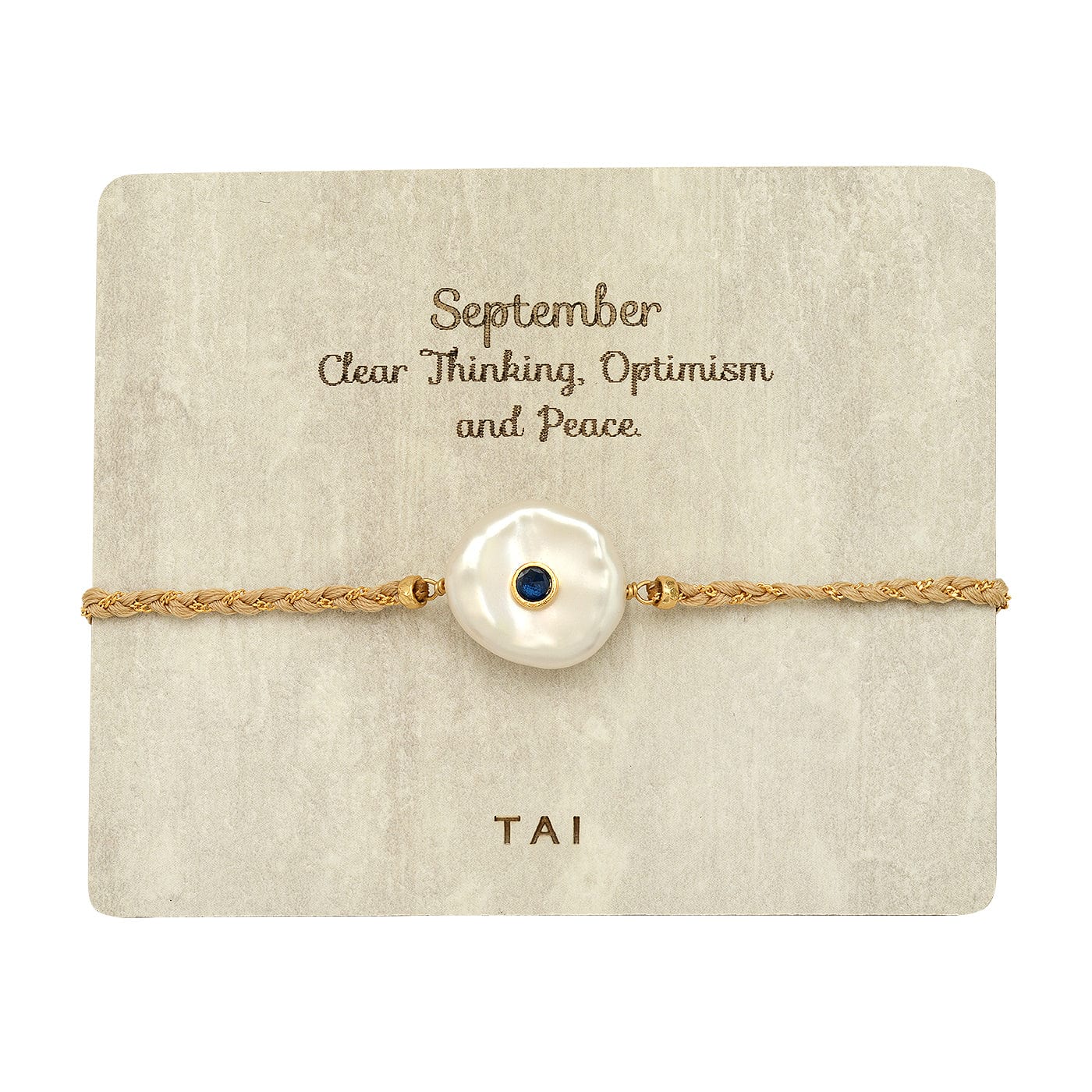 TAI JEWELRY Bracelet September Birthstone Baroque Pearl Bracelet