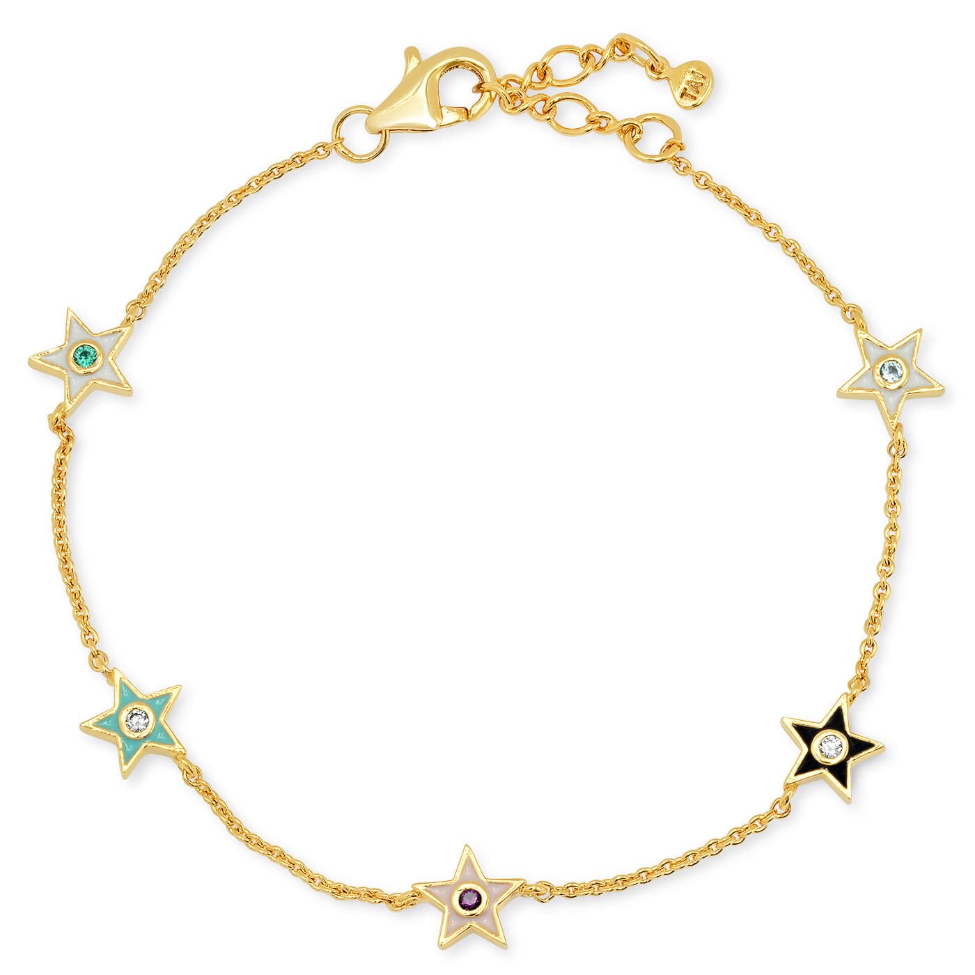 TAI JEWELRY Bracelet STAR Star Enamel Chain Bracelet