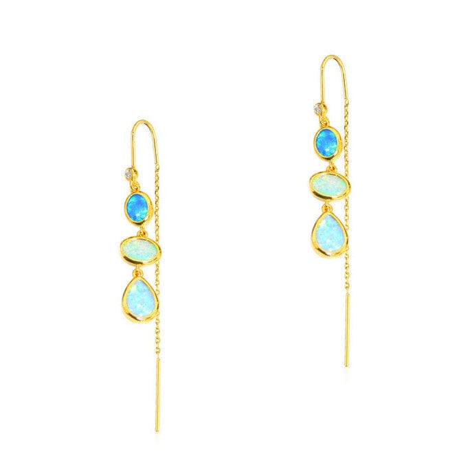 TAI JEWELRY earrings Opal Threader Earrings