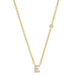 TAI JEWELRY Necklace Gold / E CZ Initial Necklace