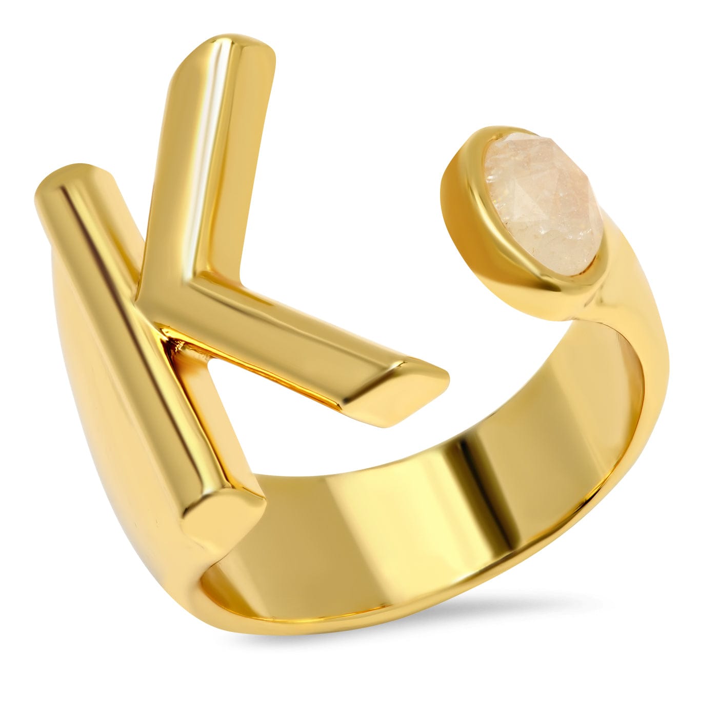 TAI JEWELRY Rings Initial Wrap Ring