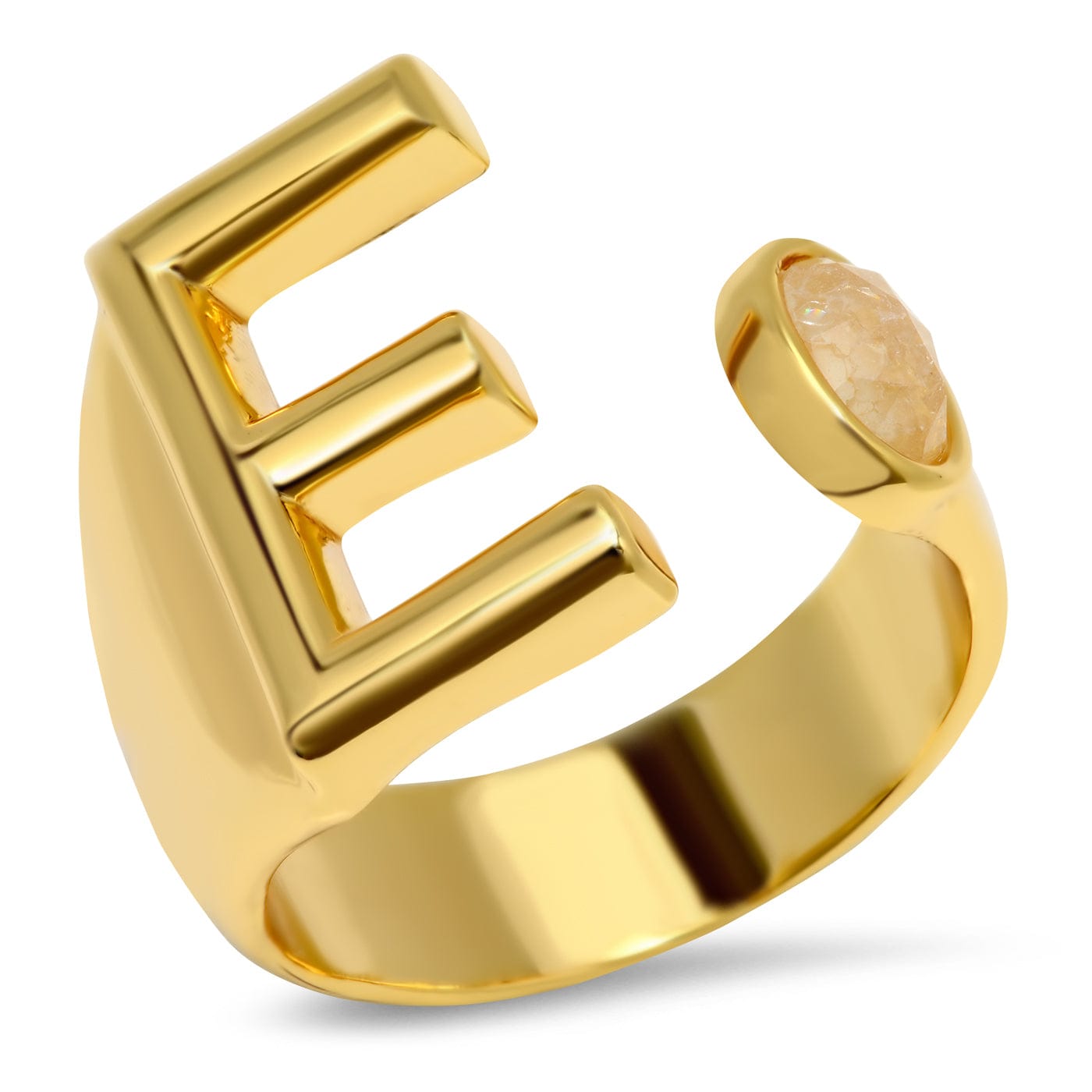 TAI JEWELRY Rings E Initial Wrap Ring