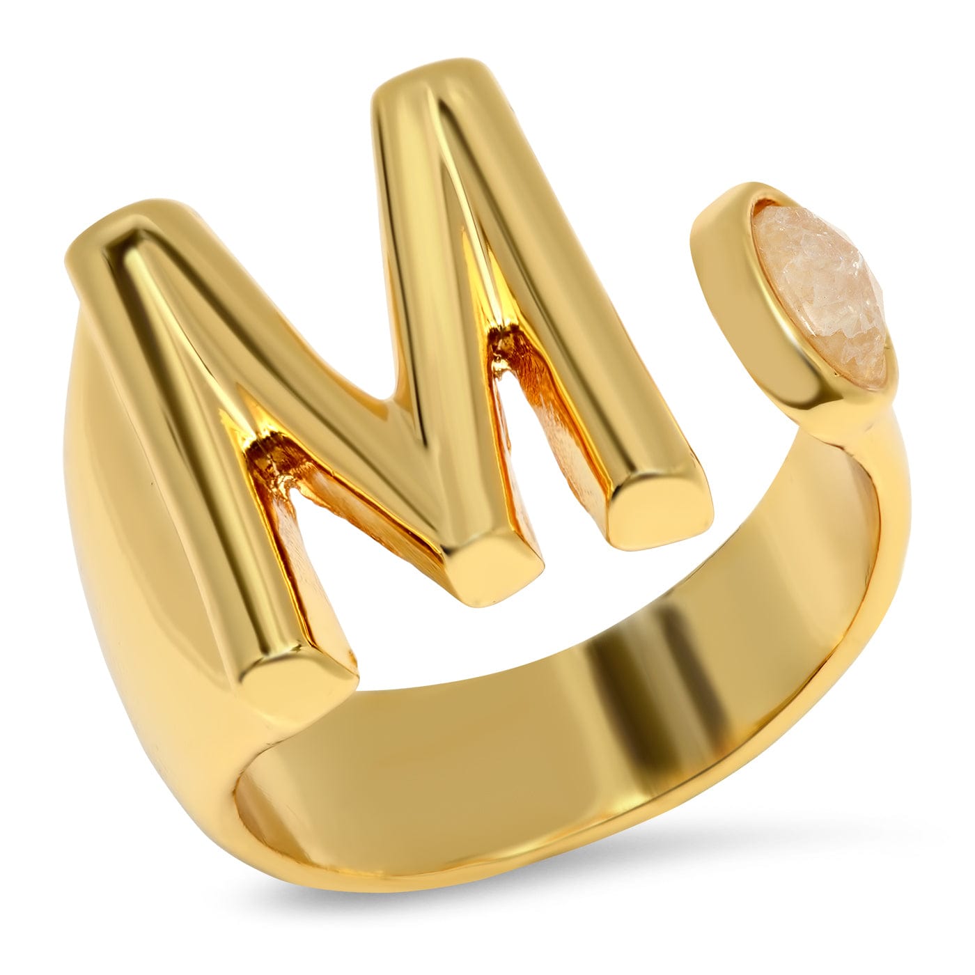 TAI JEWELRY Rings M Initial Wrap Ring