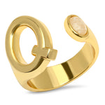 TAI JEWELRY Rings Q Initial Wrap Ring